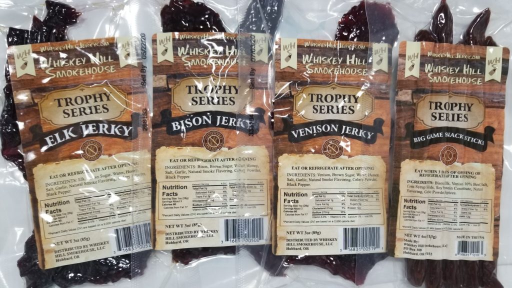 4 Packs Wild Game Jerky Venison Elk Bison and Sticks 11 Each